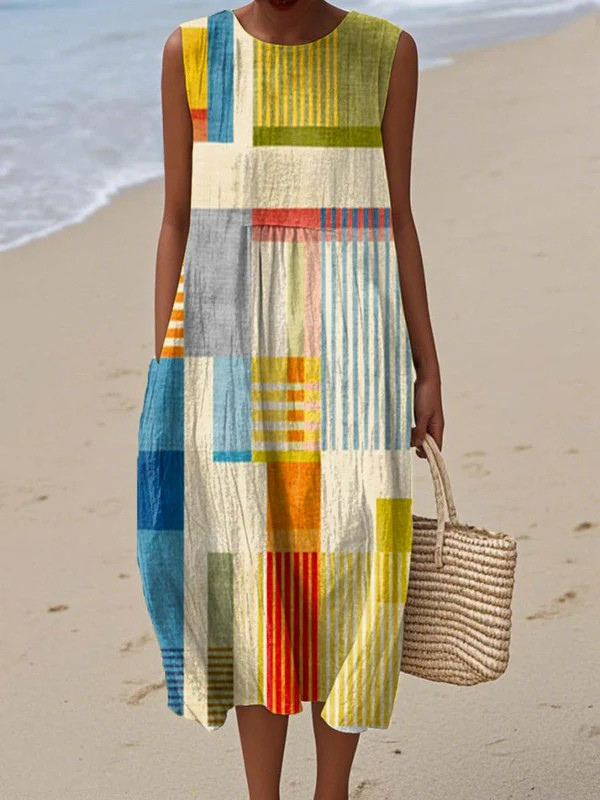 Elra - Alltags-Midi-Kleid