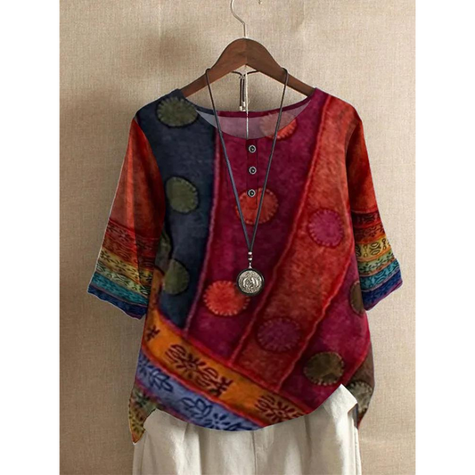 Floriana | Volný Boho Top