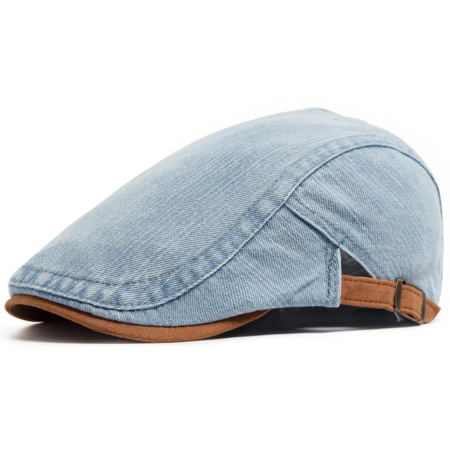 Thijs™ | Premium Denim Flat Cap – Tijdloze Stijl & Dagelijks Comfort.