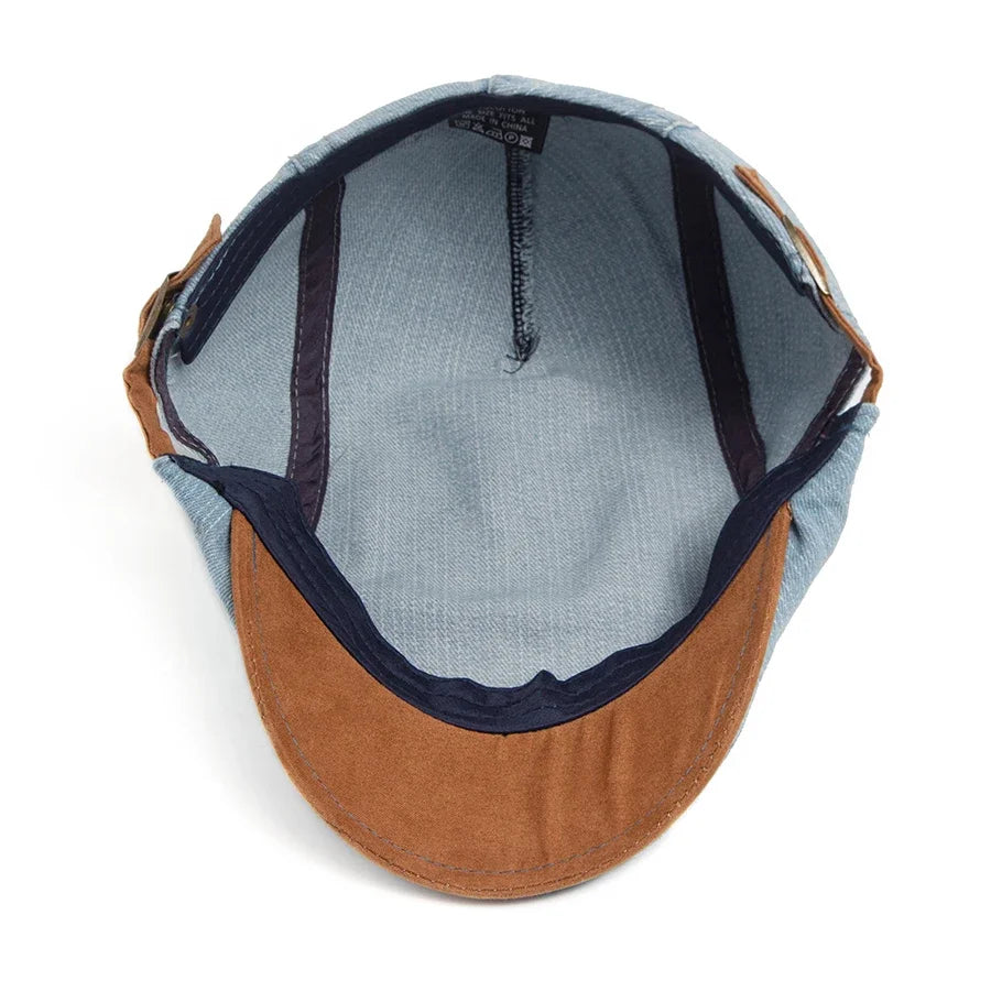 Thijs™ | Premium Denim Flat Cap – Tijdloze Stijl & Dagelijks Comfort.